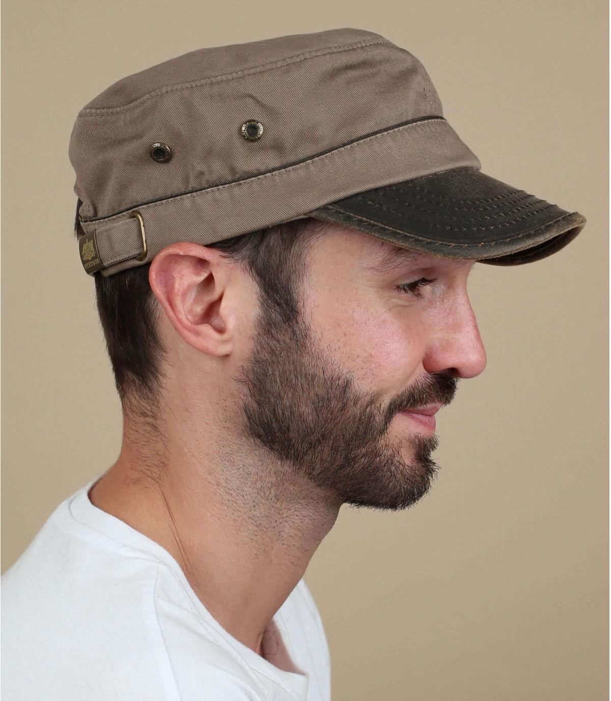 brown army cap Army Cap Cotton brown